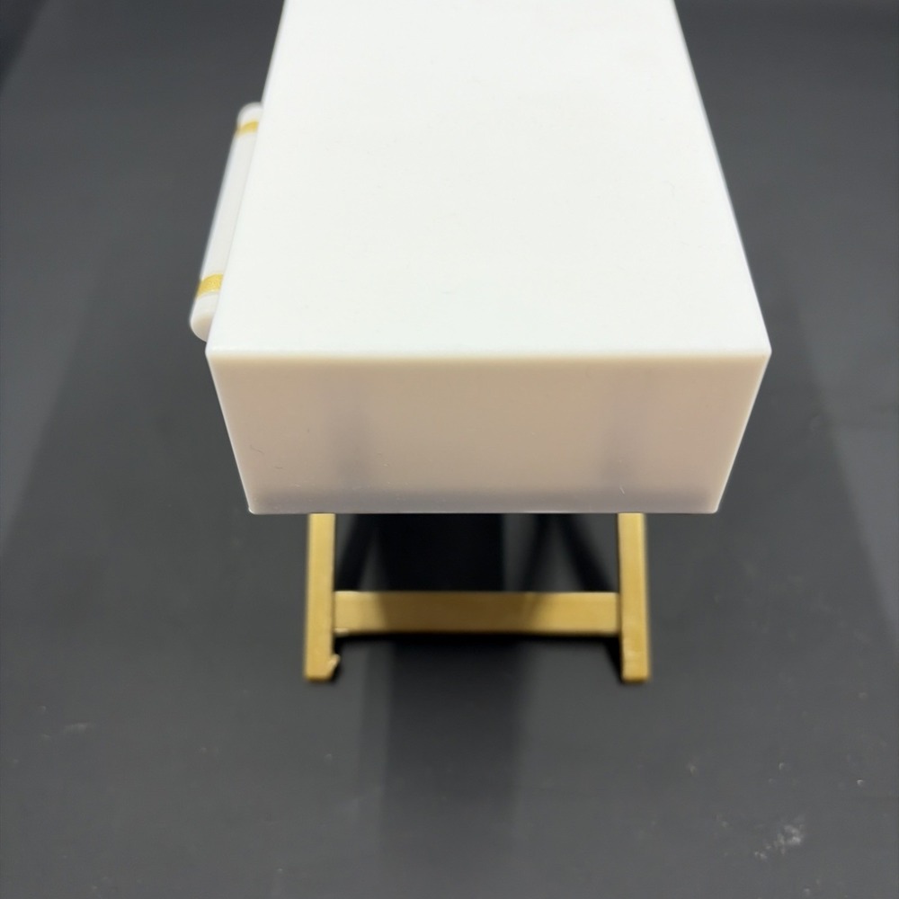 RAINBOW HIGH Doll House Bedroom Nightstand with Drawer‎ Replacement White Gold - Picture 4 of 6